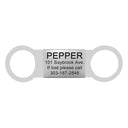 Slide-On Custom Pet Tag Personalized ID Silent Engraved Slide-On Custom Pet Tag Personalized ID Silent Engraved