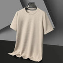 Waffle Round Neck Short Sleeve T Shirt For Men Waffle Round Neck Short Sleeve T Shirt For Men