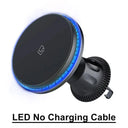 Magnetic Car Wireless Charger With RGB LED Lights For iPhone Holder Mount Magnetic Car Wireless Charger With RGB LED Lights For iPhone Holder Mount