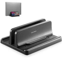Vertical Laptop Stand Dual Slot Adjustable Dock Space Saver Vertical Laptop Stand Dual Slot Adjustable Dock Space Saver