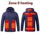 Heated Jacket USB Intelligent Dual Control 9-19 Zone Warm Heated Jacket USB Intelligent Dual Control 9-19 Zone Warm