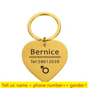 Personalized Engraved Pet ID Tag Keychain for Cats Dogs Personalized Engraved Pet ID Tag Keychain for Cats Dogs