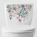 Green Plant Leaves Bathroom Wall Sticker Waterproof Decor Green Plant Leaves Bathroom Wall Sticker Waterproof Decor
