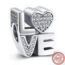Crown Flowers Heart Silver Bead Charm Elegant Pandora Accessory Crown Flowers Heart Silver Bead Charm Elegant Pandora Accessory