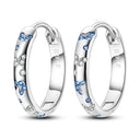 Zircon Heart Shaped Silver Earrings Elegant Gift for Women Zircon Heart Shaped Silver Earrings Elegant Gift for Women