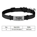 Nylon Cat Collar with Bell Reflective Personalized Nylon Cat Collar with Bell Reflective Personalized