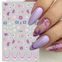 3D Sakura Blossom Nail Art Stickers for Elegant Designs 3D Sakura Blossom Nail Art Stickers for Elegant Designs