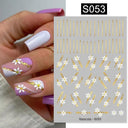 3D Sakura Blossom Nail Art Stickers for Elegant Designs 3D Sakura Blossom Nail Art Stickers for Elegant Designs