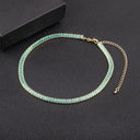 Nidin Classic Colorful Tennis Necklace Men and Women Jewelry Nidin Classic Colorful Tennis Necklace Men and Women Jewelry