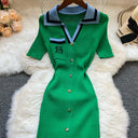 YuooMuoo Brand Summer Knit Dresses Women Y2K Embroidery Bodycon Sweater Fashion YuooMuoo Brand Summer Knit Dresses Women Y2K Embroidery Bodycon Sweater Fashion