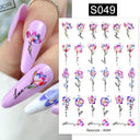 3D Sakura Blossom Nail Art Stickers for Elegant Designs 3D Sakura Blossom Nail Art Stickers for Elegant Designs