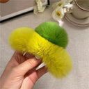 Crab Plush Fur Hair Clip Trendy Accessory For Girls Crab Plush Fur Hair Clip Trendy Accessory For Girls