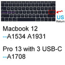 MacBook Air Keyboard Cover Silicone Dustproof Waterproof MacBook Air Keyboard Cover Silicone Dustproof Waterproof