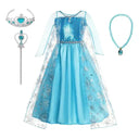 Snow Queen Elsa Princess Dress Enchanting Frozen Costume Snow Queen Elsa Princess Dress Enchanting Frozen Costume