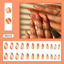 Purple Floral Ballerina Nail Tips 24pcs False Nails Box Purple Floral Ballerina Nail Tips 24pcs False Nails Box
