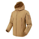 Mens Winter Softshell Tactical Waterproof Hooded Jacket Mens Winter Softshell Tactical Waterproof Hooded Jacket