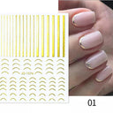 Elevate Your Style with Chic 3D Nail Art Decals Set Elevate Your Style with Chic 3D Nail Art Decals Set