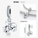 925 Silver Charm Bracelet Zircon Beads Diy Jewelry 925 Silver Charm Bracelet Zircon Beads Diy Jewelry