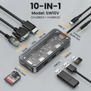10-In-1 USB-C Dock for MacBook With 4K HDMI Fast Charging 10-In-1 USB-C Dock for MacBook With 4K HDMI Fast Charging