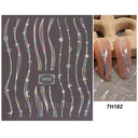 Fantasy Butterfly Nail Decals - Silver Holographic Flames Fantasy Butterfly Nail Decals - Silver Holographic Flames