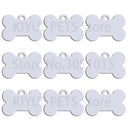 Wholesale 100Pcs Aluminium Bone Dog Tag Custom ID Tags Wholesale 100Pcs Aluminium Bone Dog Tag Custom ID Tags