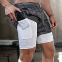 Mens Camo 2 In 1 Quick Dry Training Shorts For Fitness Mens Camo 2 In 1 Quick Dry Training Shorts For Fitness