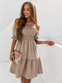 Summer Vibes Off Shoulder Sundress For Stylish Elegance Summer Vibes Off Shoulder Sundress For Stylish Elegance