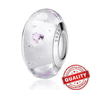 Colorful Heart Murano Glass Charm Sterling Silver Pandora Colorful Heart Murano Glass Charm Sterling Silver Pandora