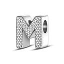 Hot Sale Silver Plated Color Letter Charm Beads for Women Hot Sale Silver Plated Color Letter Charm Beads for Women
