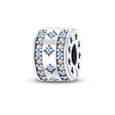 Daisy Sterling Silver Clip Charms with Authentic CZ Detailing Daisy Sterling Silver Clip Charms with Authentic CZ Detailing