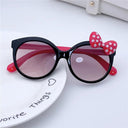 Adorable UV400 Kids Sunglasses with Cat Design and Bowknot Adorable UV400 Kids Sunglasses with Cat Design and Bowknot
