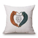 Dachshund Dog Painting Cotton Linen Pillow Covers Whimsical Home Decor Dachshund Dog Painting Cotton Linen Pillow Covers Whimsical Home Decor
