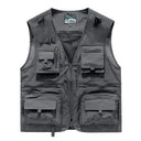 Outdoor Leisure Vest Mens Multi Pocket Coat For Hiking Outdoor Leisure Vest Mens Multi Pocket Coat For Hiking
