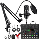 Podcast Equipment Bundle BM800 Microphone And V8 Sound Card Podcast Equipment Bundle BM800 Microphone And V8 Sound Card