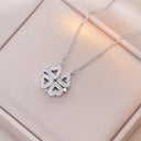 Fashion Retro Lucky Four Leaf Clover Necklace Gift for Women Fashion Retro Lucky Four Leaf Clover Necklace Gift for Women