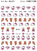 Adorable Cartoon Hello Kitty Nail Sticker Set for Nail Art Adorable Cartoon Hello Kitty Nail Sticker Set for Nail Art