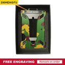 Custom Name Wallet For Men Slim Aluminum RFID Blocking Custom Name Wallet For Men Slim Aluminum RFID Blocking