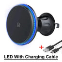 Magnetic Car Wireless Charger With RGB LED Lights For iPhone Holder Mount Magnetic Car Wireless Charger With RGB LED Lights For iPhone Holder Mount