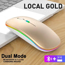 Stylish Rechargeable RGB Bluetooth Mouse for Laptop and PC Stylish Rechargeable RGB Bluetooth Mouse for Laptop and PC