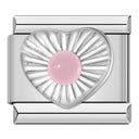 Heart CZ Charm For 9mm Bracelets Exquisite Jewelry Accessory Heart CZ Charm For 9mm Bracelets Exquisite Jewelry Accessory