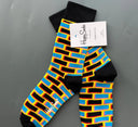 Cheerful Vibes Unisex Crew Socks Colorful Comfort Everyday Cheerful Vibes Unisex Crew Socks Colorful Comfort Everyday
