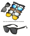 Customizable 6-in-1 Polarized Clip-On Sunglasses for Men Customizable 6-in-1 Polarized Clip-On Sunglasses for Men
