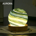 3D Moon Glass Lamp USB Powered Mini Night Light Gift 3D Moon Glass Lamp USB Powered Mini Night Light Gift