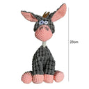 Donkey Corduroy Chew Toy Interactive Squeaker Plush Toy Donkey Corduroy Chew Toy Interactive Squeaker Plush Toy