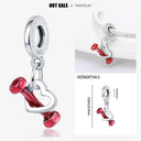 925 Silver Charm Bracelet with Zircon Pendant Beads DIY Jewelry 925 Silver Charm Bracelet with Zircon Pendant Beads DIY Jewelry