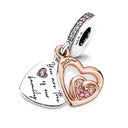 Fashion Pink Pansy Flower Pendant Bead 925 Sterling Silver Fashion Pink Pansy Flower Pendant Bead 925 Sterling Silver