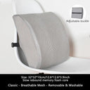 2024 Ergonomic Gel Memory Foam Lumbar Support Cushion 2024 Ergonomic Gel Memory Foam Lumbar Support Cushion