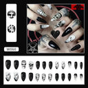 Purple Floral Ballerina Nail Tips 24pcs False Nails Box Purple Floral Ballerina Nail Tips 24pcs False Nails Box