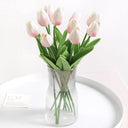 Artificial Tulip Bouquet: Vibrant Vase Decor for Weddings Artificial Tulip Bouquet: Vibrant Vase Decor for Weddings
