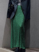Sequin Maxi Skirt Glamorous High Waist Glitter Elegance Sequin Maxi Skirt Glamorous High Waist Glitter Elegance